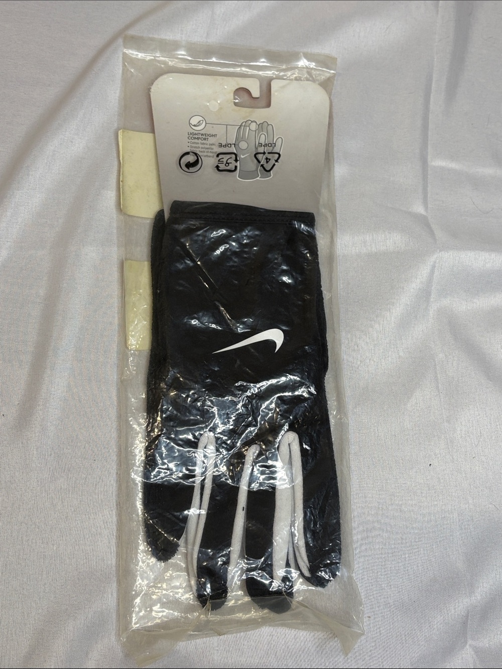Nike Black and White Training Gloves with Swoosh